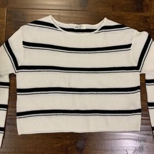 Striped knit sweater